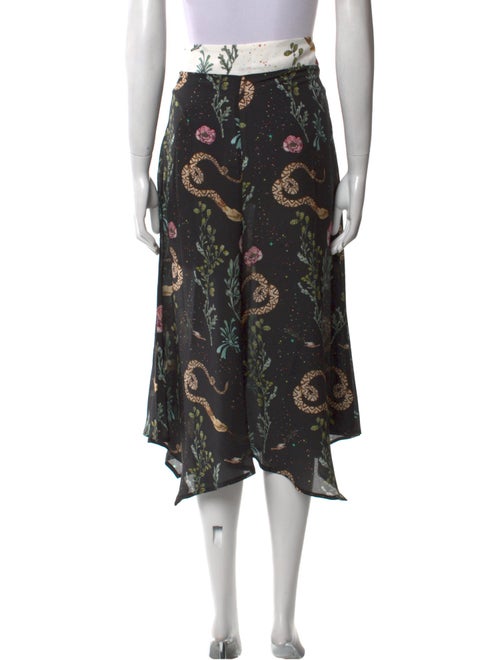 Jessie Western Silk Midi Length Skirt