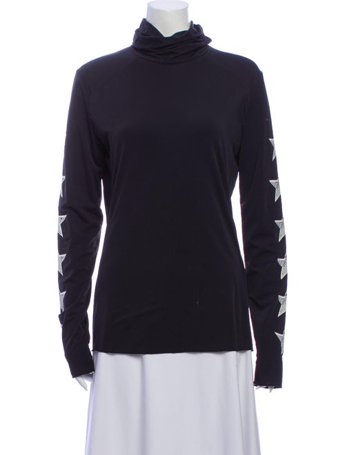 Jet Set Turtleneck Long Sleeve Top Black