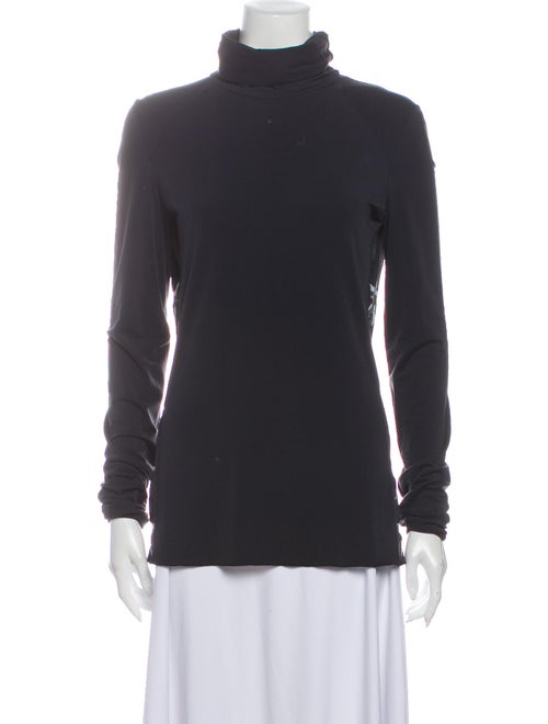 Jet Set Turtleneck Long Sleeve Sweatshirt Black