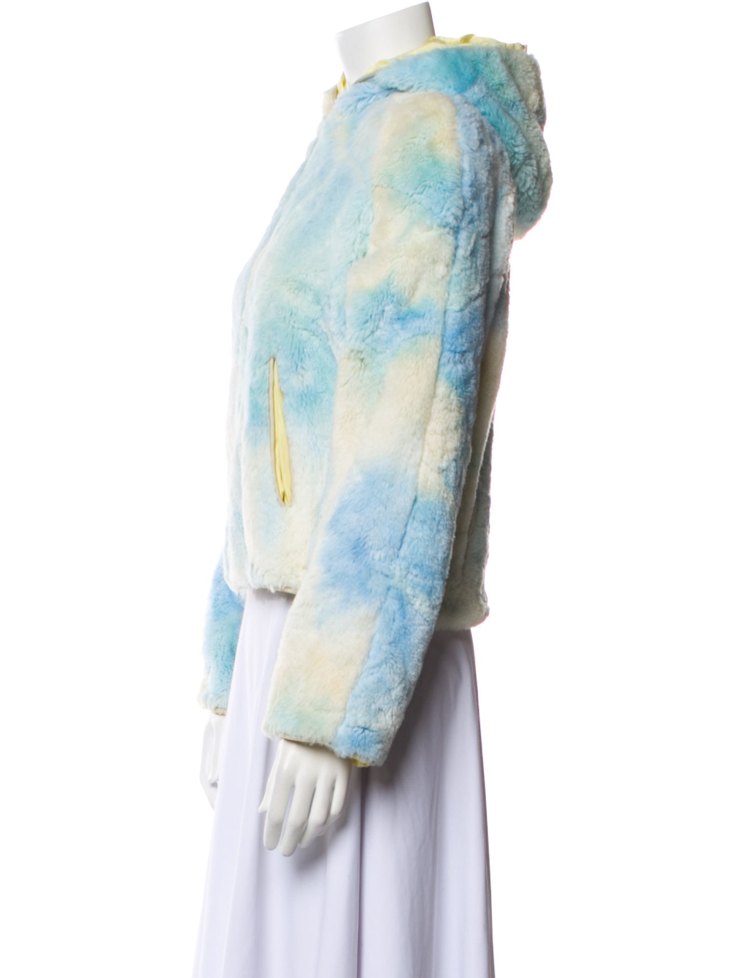 Jet Set Patterned Faux Fur Jacket