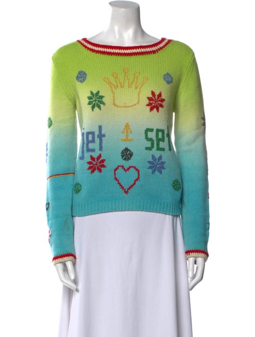 Jet Set Wool Printed Sweater