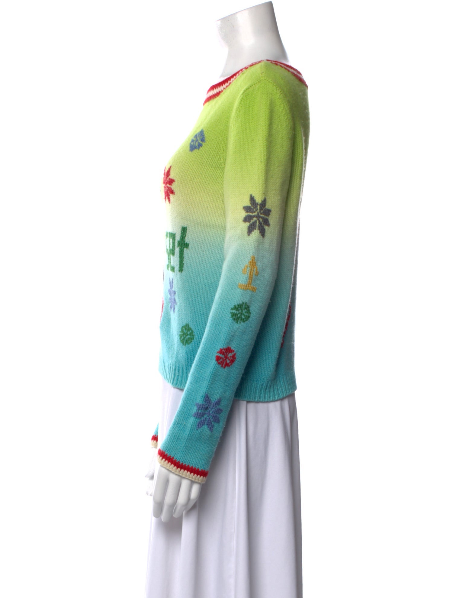 Jet Set Wool Printed Sweater