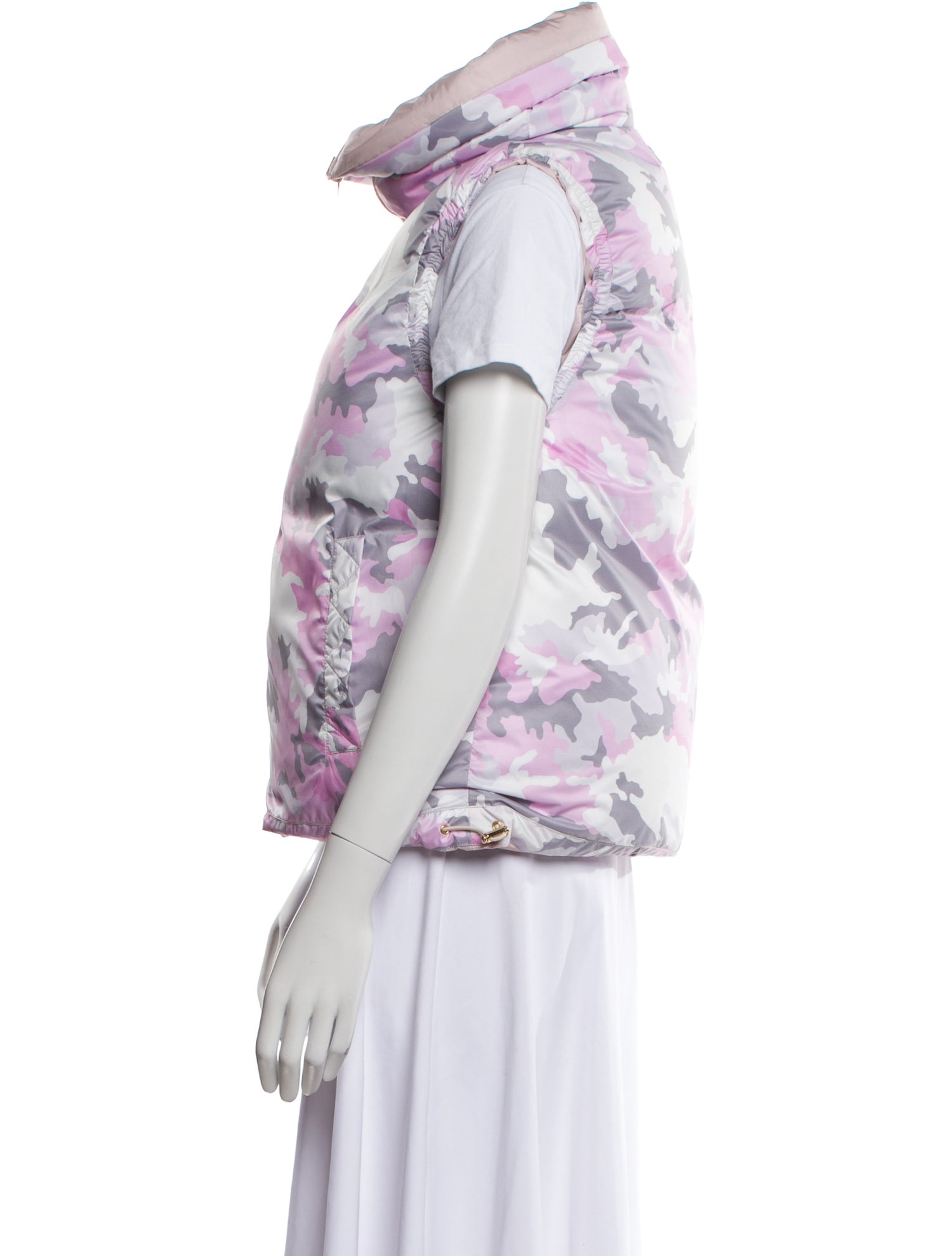 Jet Set Nylon Floral Print Down Jacket