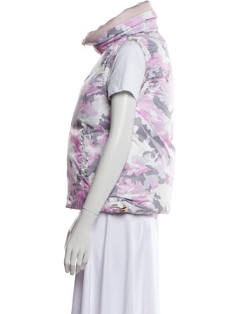 Jet Set Nylon Floral Print Down Jacket