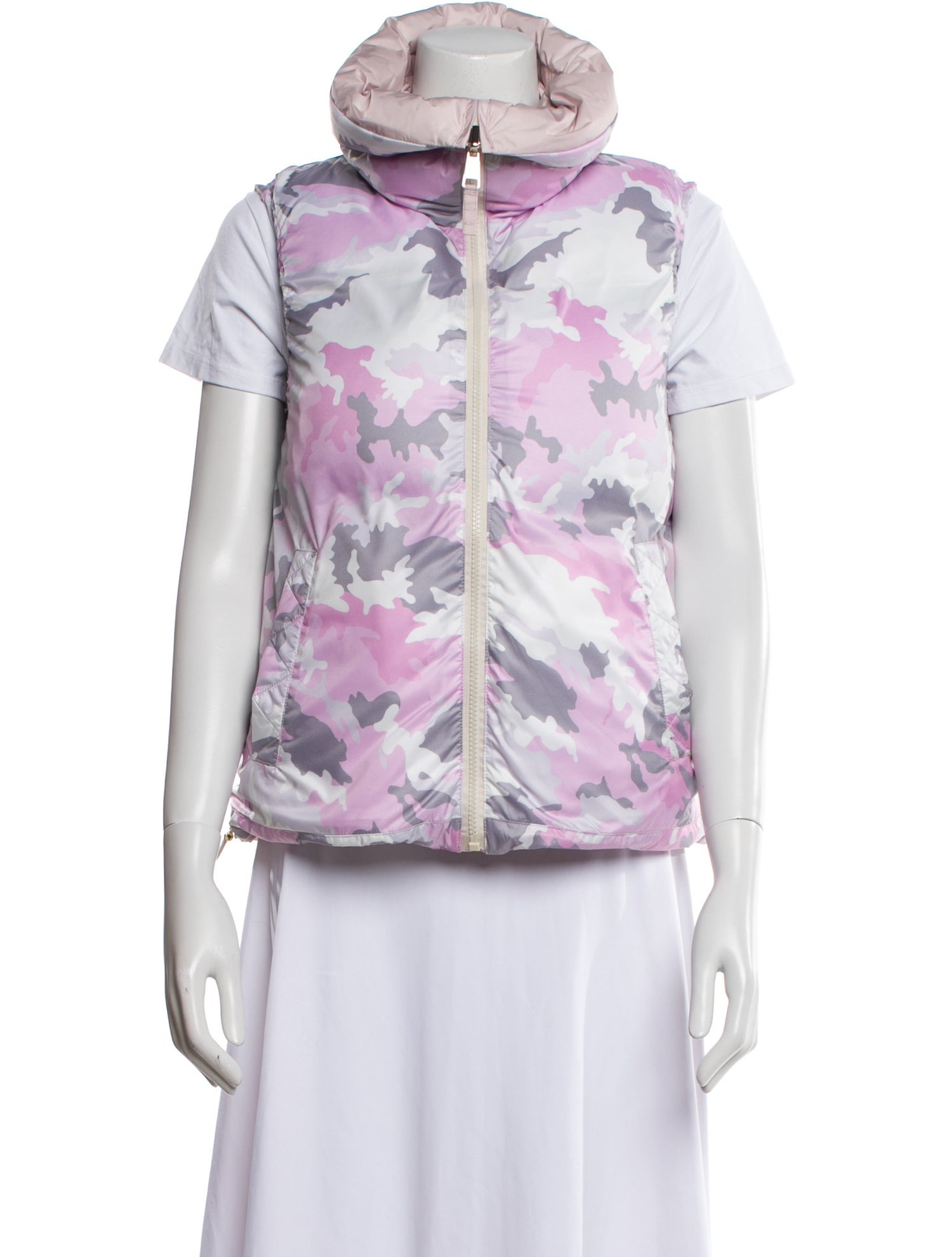 Jet Set Nylon Floral Print Down Jacket