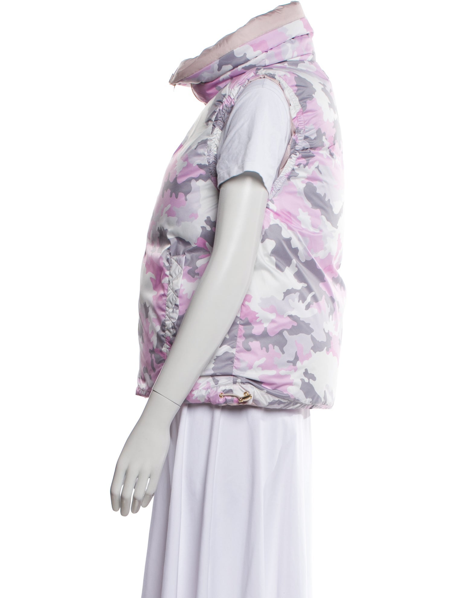 Jet Set Nylon Floral Print Down Jacket