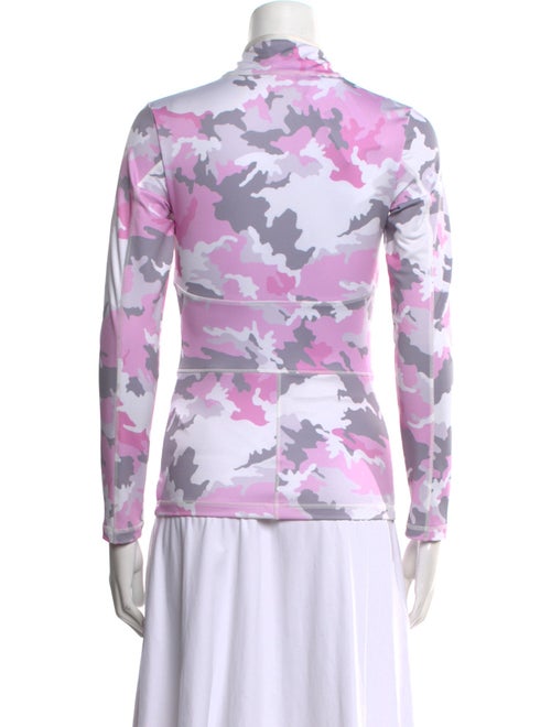 Jet Set Floral Print Mock Neck Sweatshirt