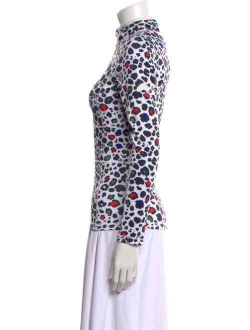 Jet Set Printed Mock Neck Top