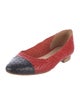 Jet Set Leather Colorblock Pattern Ballet Flats