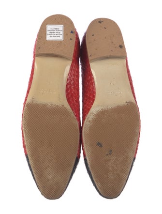 Jet Set Leather Colorblock Pattern Ballet Flats