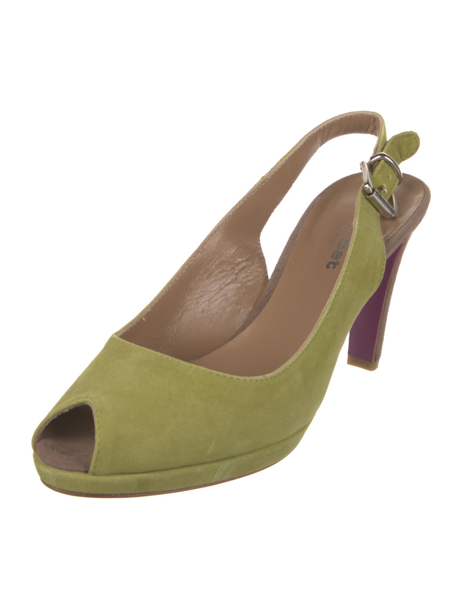 Jet Set Suede Slingback Pumps