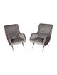 J.F. Chen Pair of Club Chairs