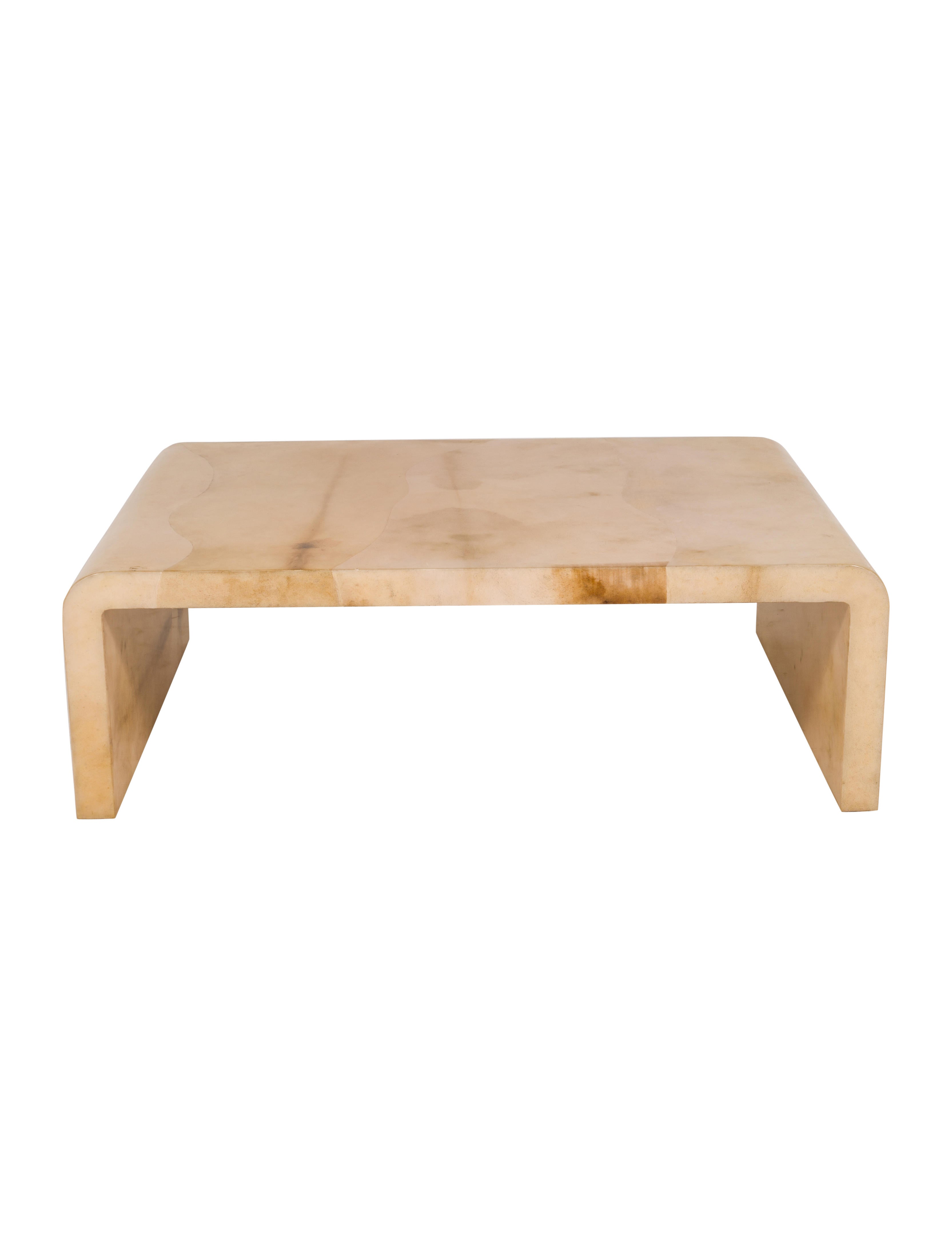 J.F. Chen Parchment Coffee Table Brown Tables, Furniture JFC20004