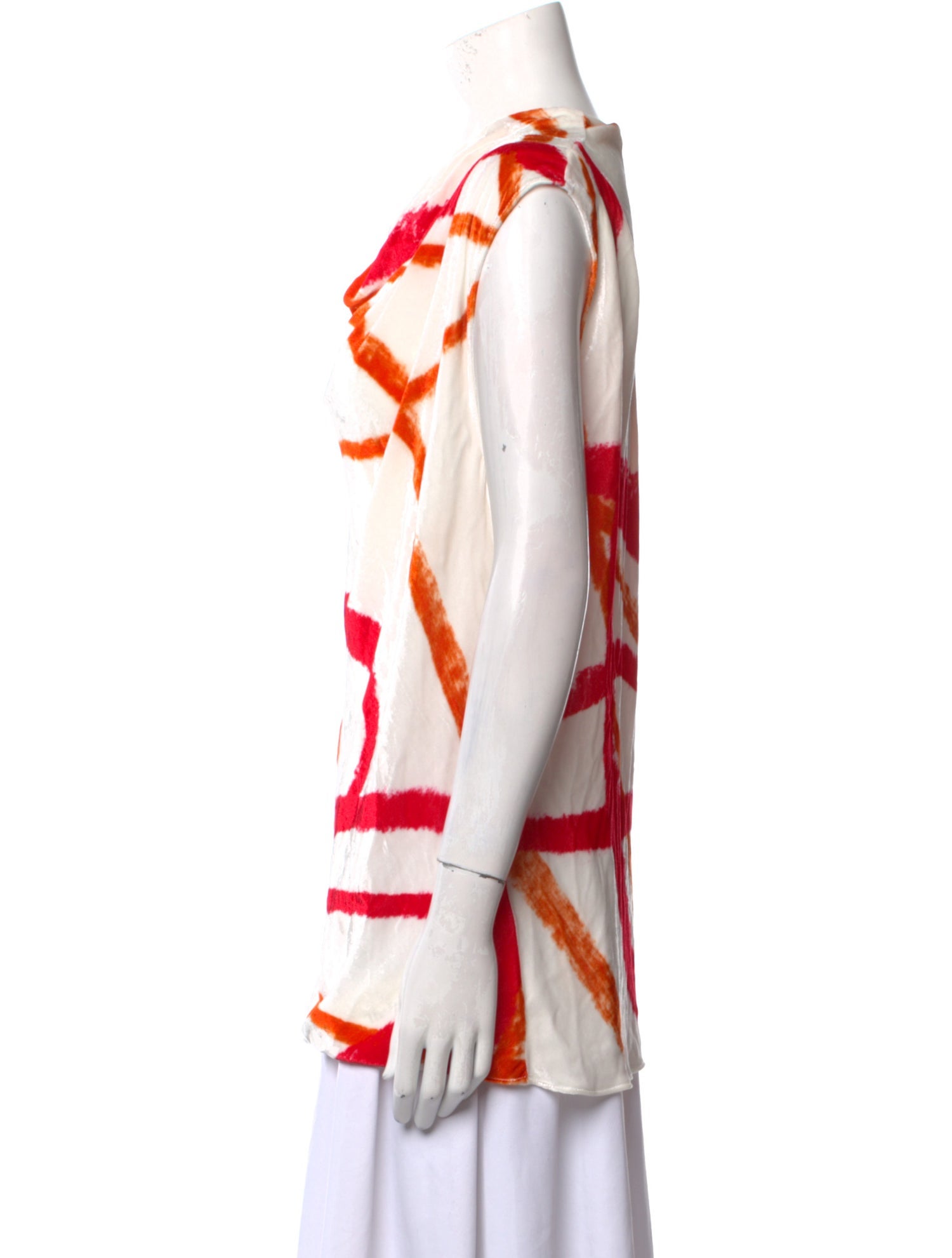 Bach Mai Printed Cowl Neck Tunic w/ Tags