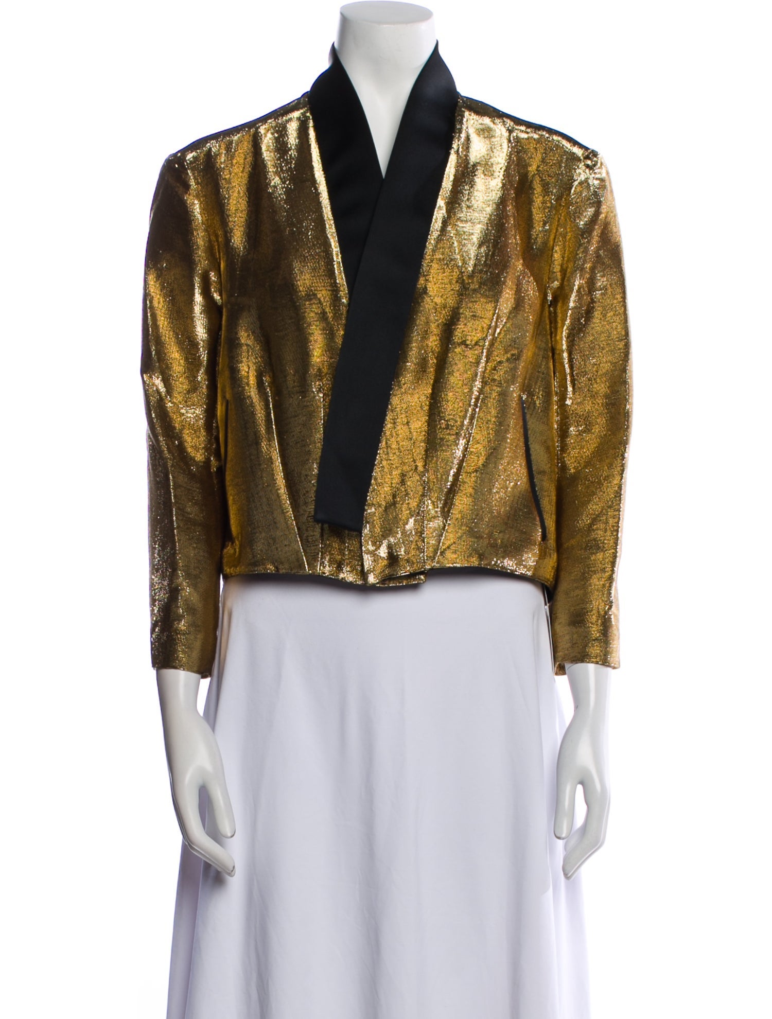 Bach Mai Colorblock Pattern Evening Jacket