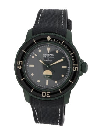 Blancpain X Swatch Scuba Fifty Fathoms Green Abyss Watch