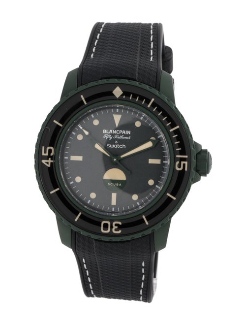 Blancpain X Swatch Scuba Fifty Fathoms Green Abyss Watch