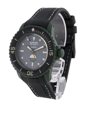 Blancpain X Swatch Scuba Fifty Fathoms Green Abyss Watch
