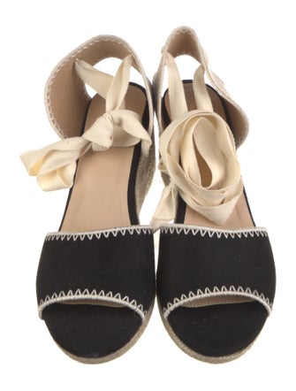 Minuit Printed Embroidered Accent Espadrilles