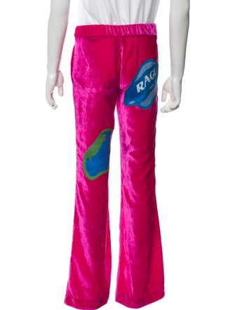 Members of the Rage Colorblock Pattern Embroidered Accent Lounge Bottoms