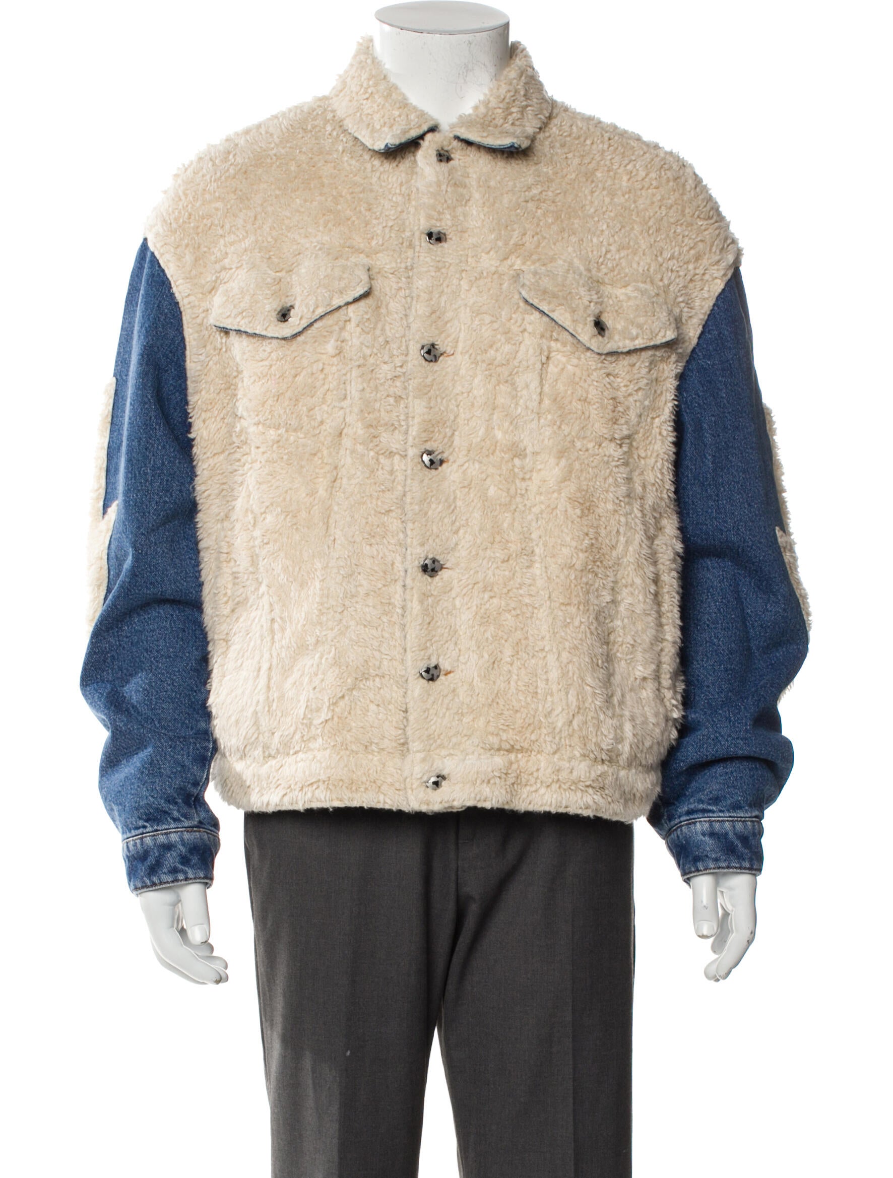 Members of the Rage Colorblock Pattern Trucker Jacket w/ Tags