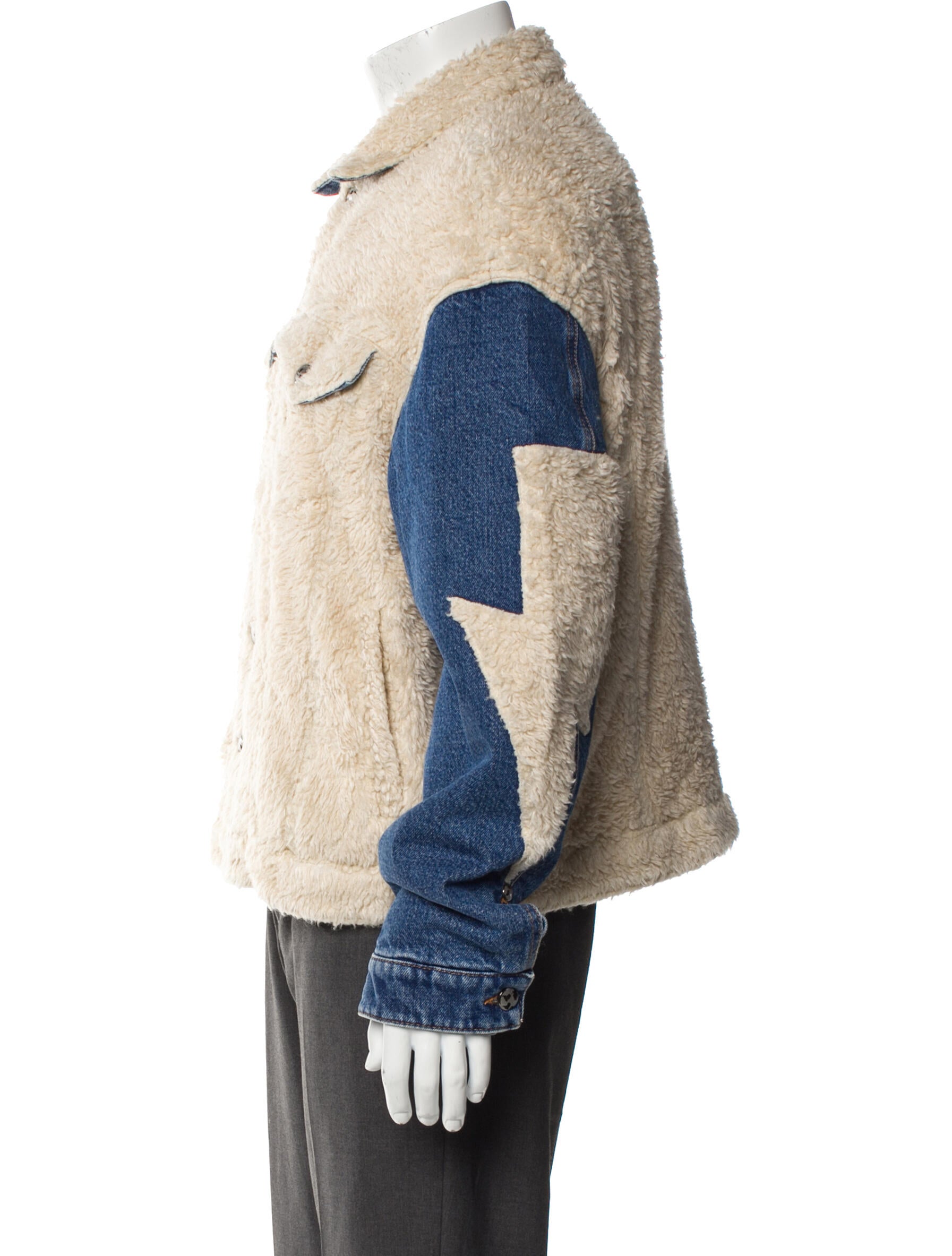 Members of the Rage Colorblock Pattern Trucker Jacket w/ Tags