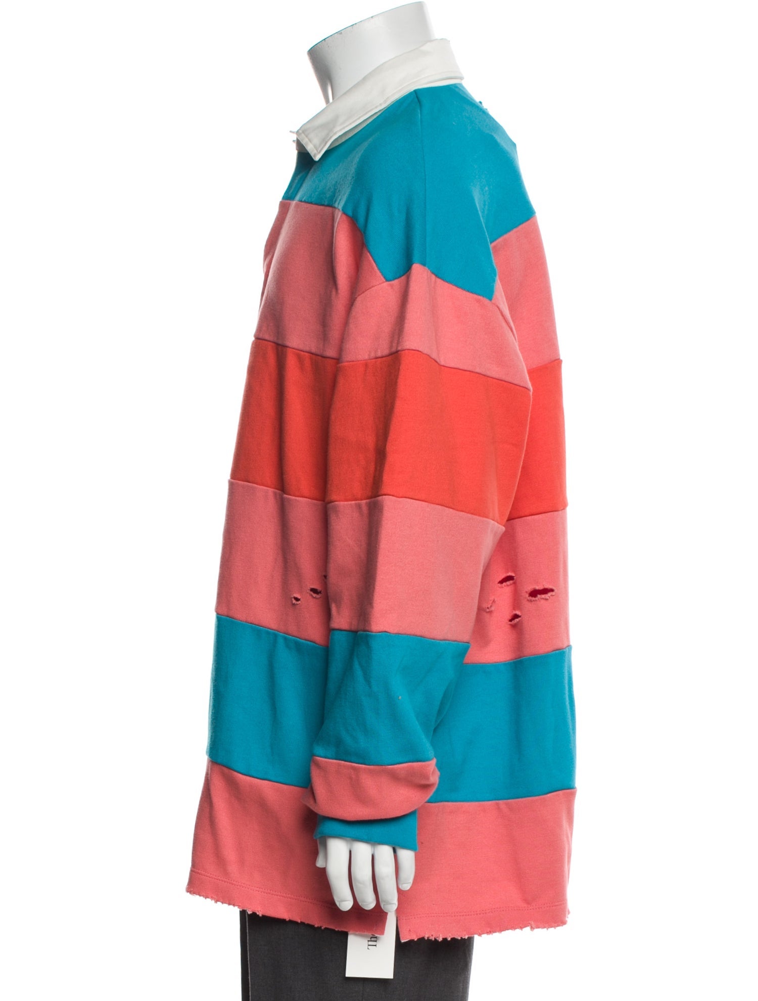 Members of the Rage Colorblock Pattern Collar Polo Shirt