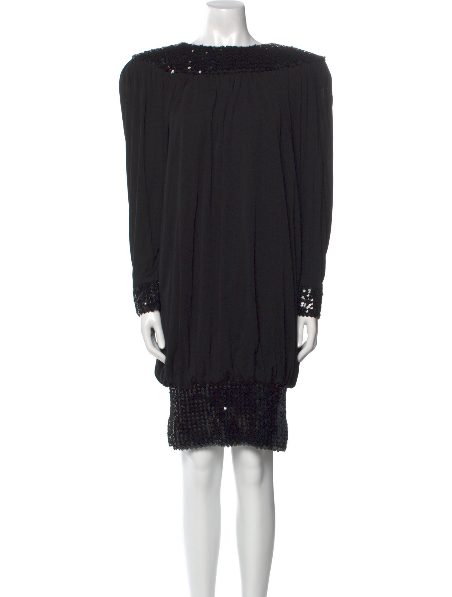 Jeanette for St. Martin Bateau Neckline Mini Dress