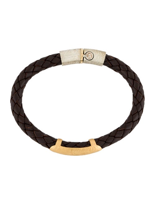 Jorge Adeler Two-Tone Braided Leather Bracelet