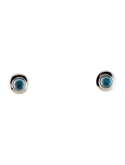 Jorge Adeler Topaz Two-Tone Stud Earrings