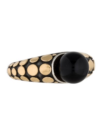 John Hardy Black Onyx Dot Ring
