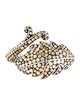 John Hardy Two-Tone Leaf Hinged Cuff Bracelet