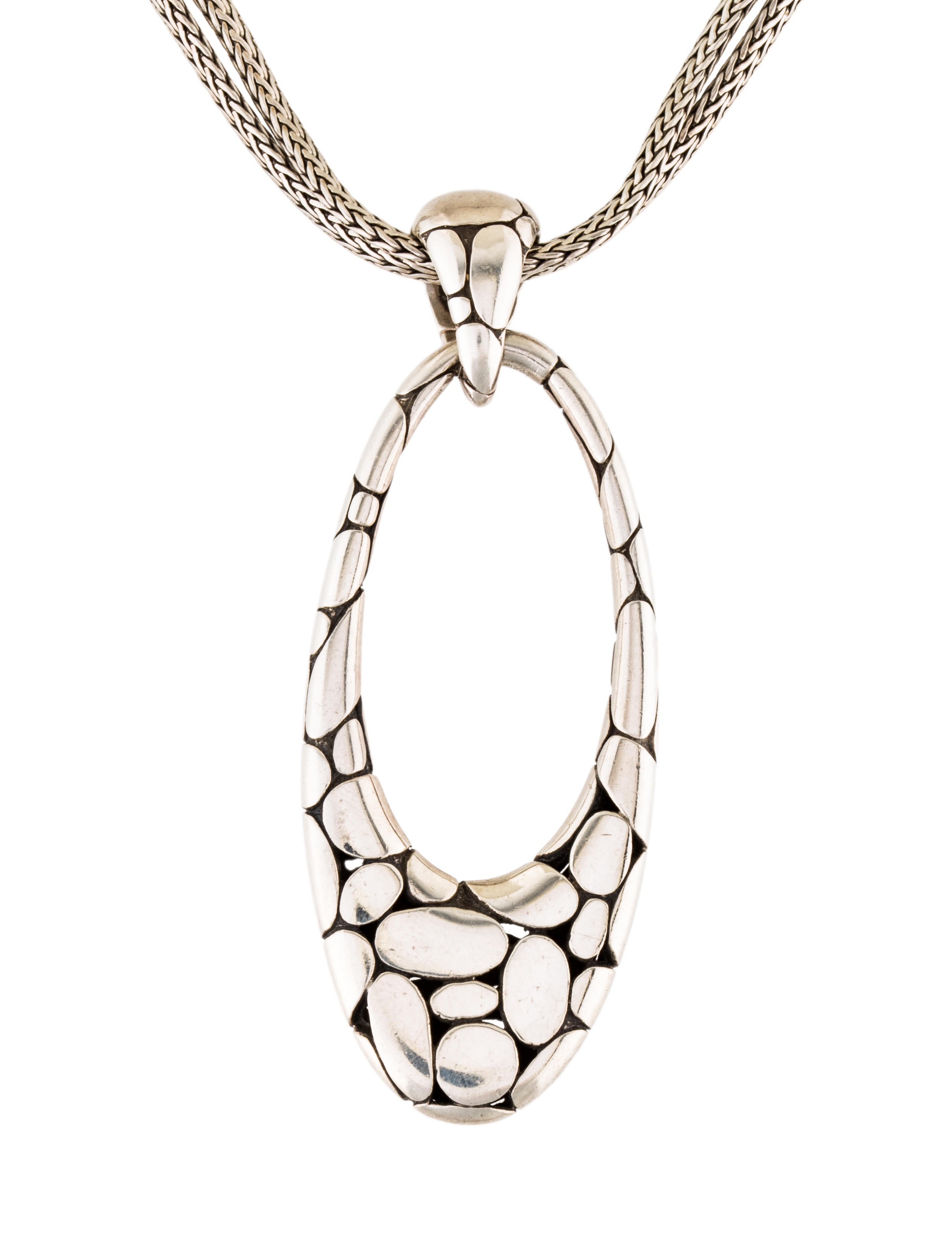 John Hardy Open Oval Pendant Necklace Necklaces JHA26528 The RealReal