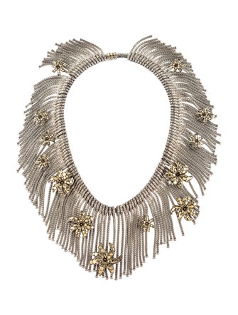 John Hardy Ayu Dot Jasmine Flower Fringe Necklace