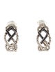 John Hardy Lava Braided Saddle Hoop Earrings