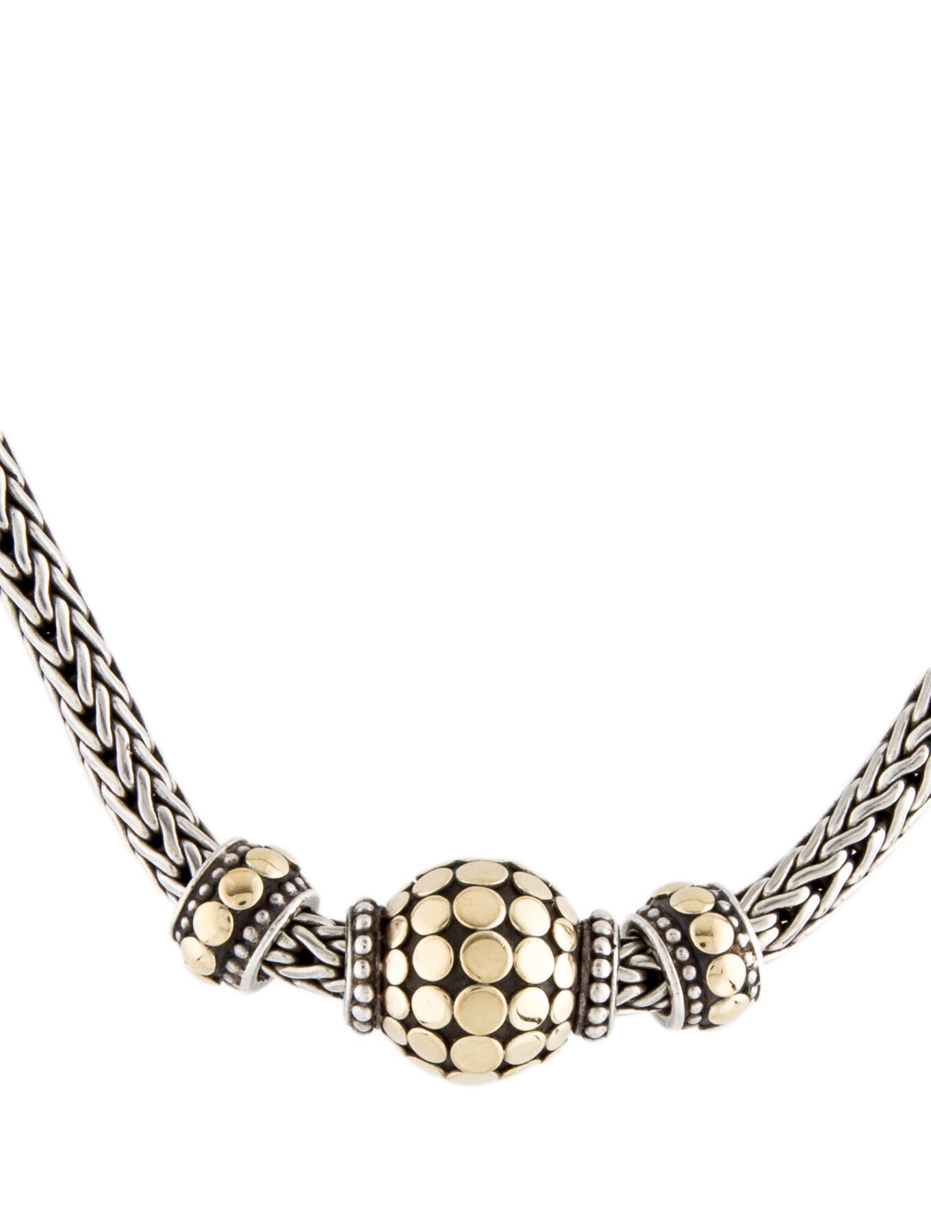 John Hardy Kali Ball Pendant Necklace Sterling Silver Pendant