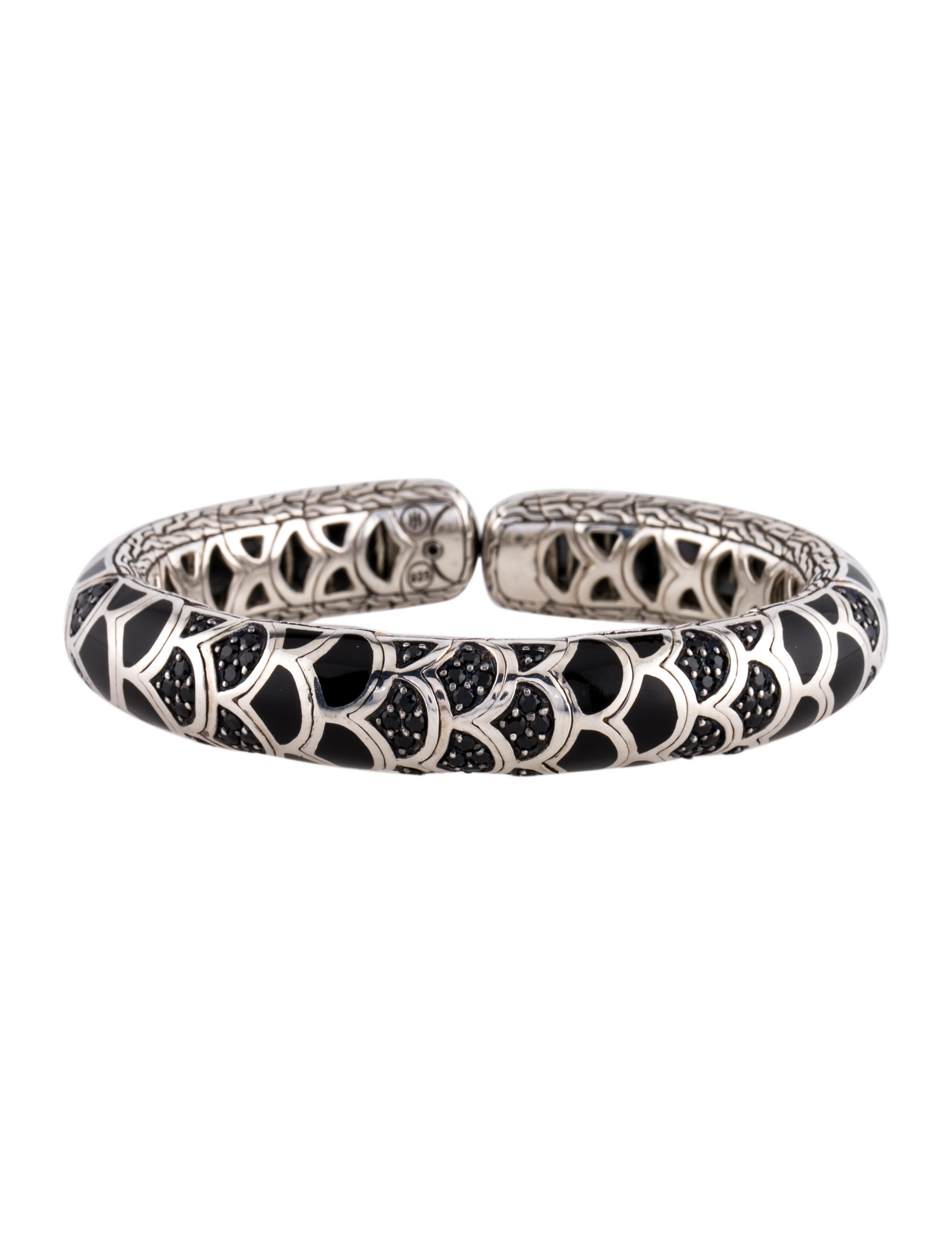 John Hardy Diamond Palu Kick Cuff Sterling Silver Cuff, Bracelets