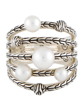 John Hardy Pearl Multirow Ring