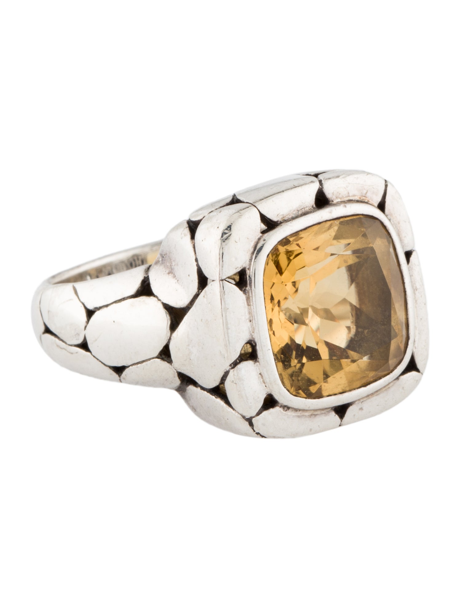 John Hardy Citrine Batu Kali Cocktail Ring Cocktail Ring, Rings