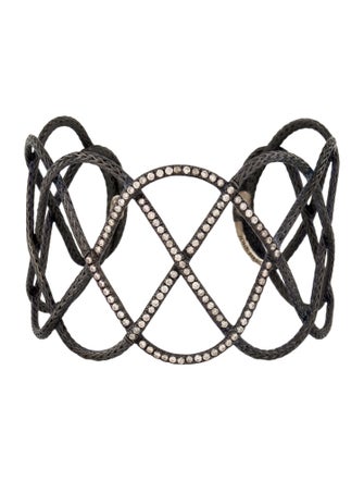 John Hardy 1.48ctw Diamond Cuff Bracelet