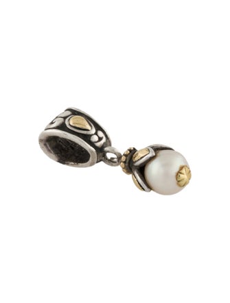 John Hardy Two-Tone Pearl Batu Drop Pendant