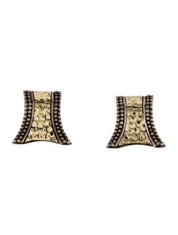 John Hardy Earclip Two-Tone Earrings