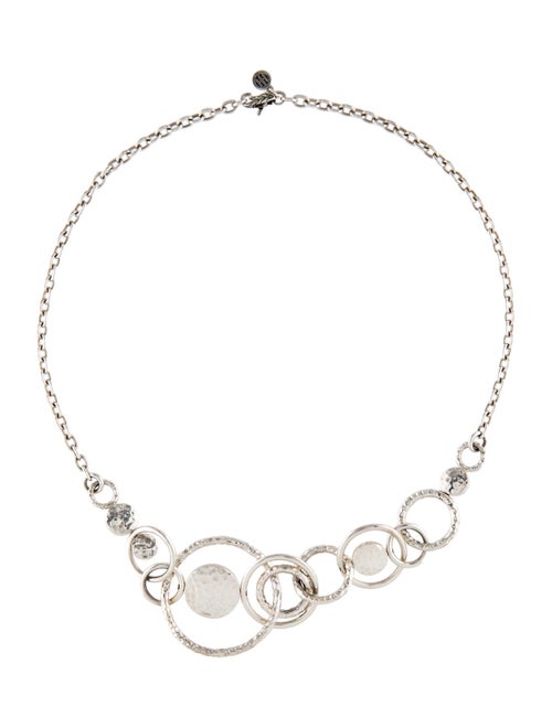 John Hardy Dot Hammered Interlink Necklace