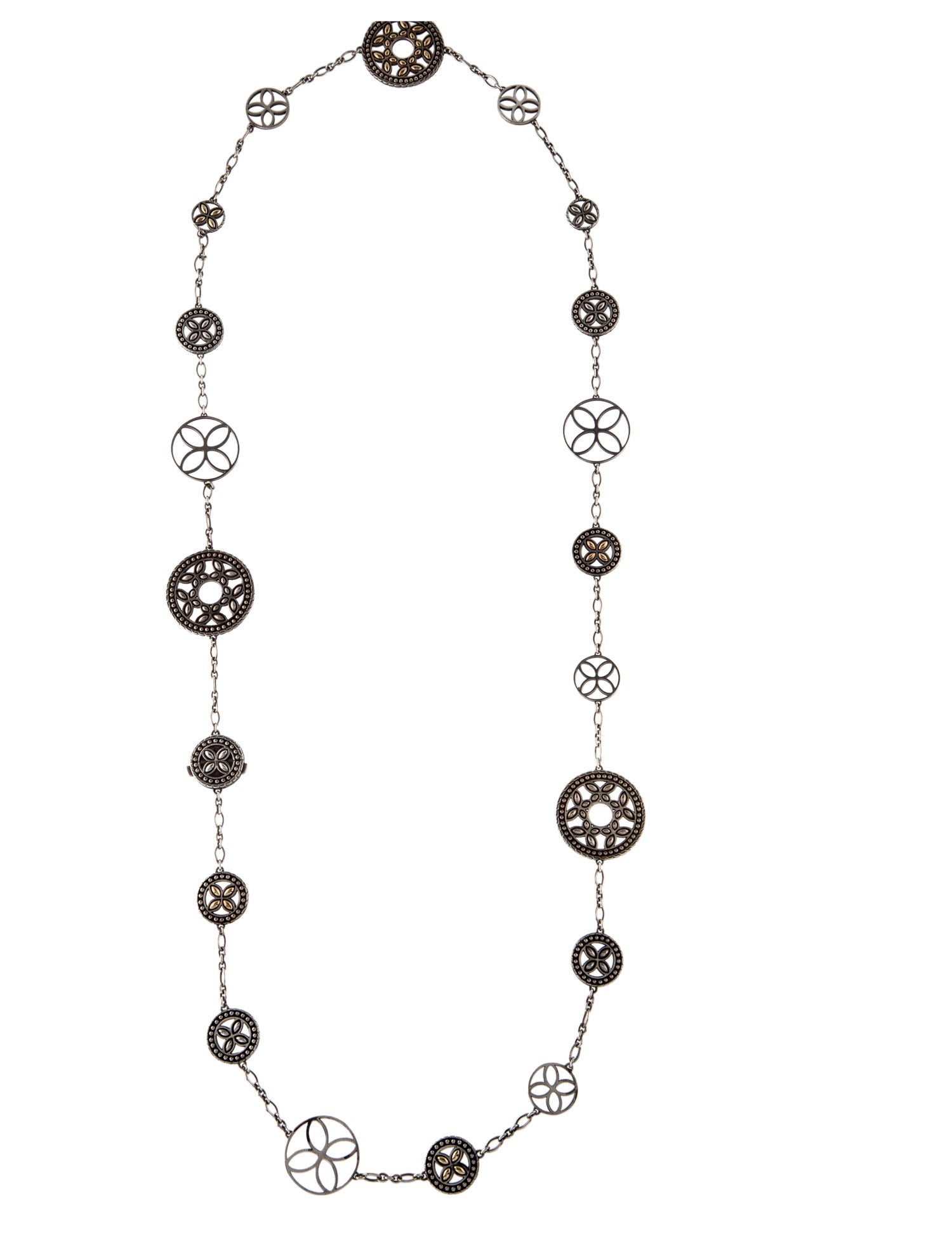 John Hardy Two-Tone Batu Kawung Station Necklace