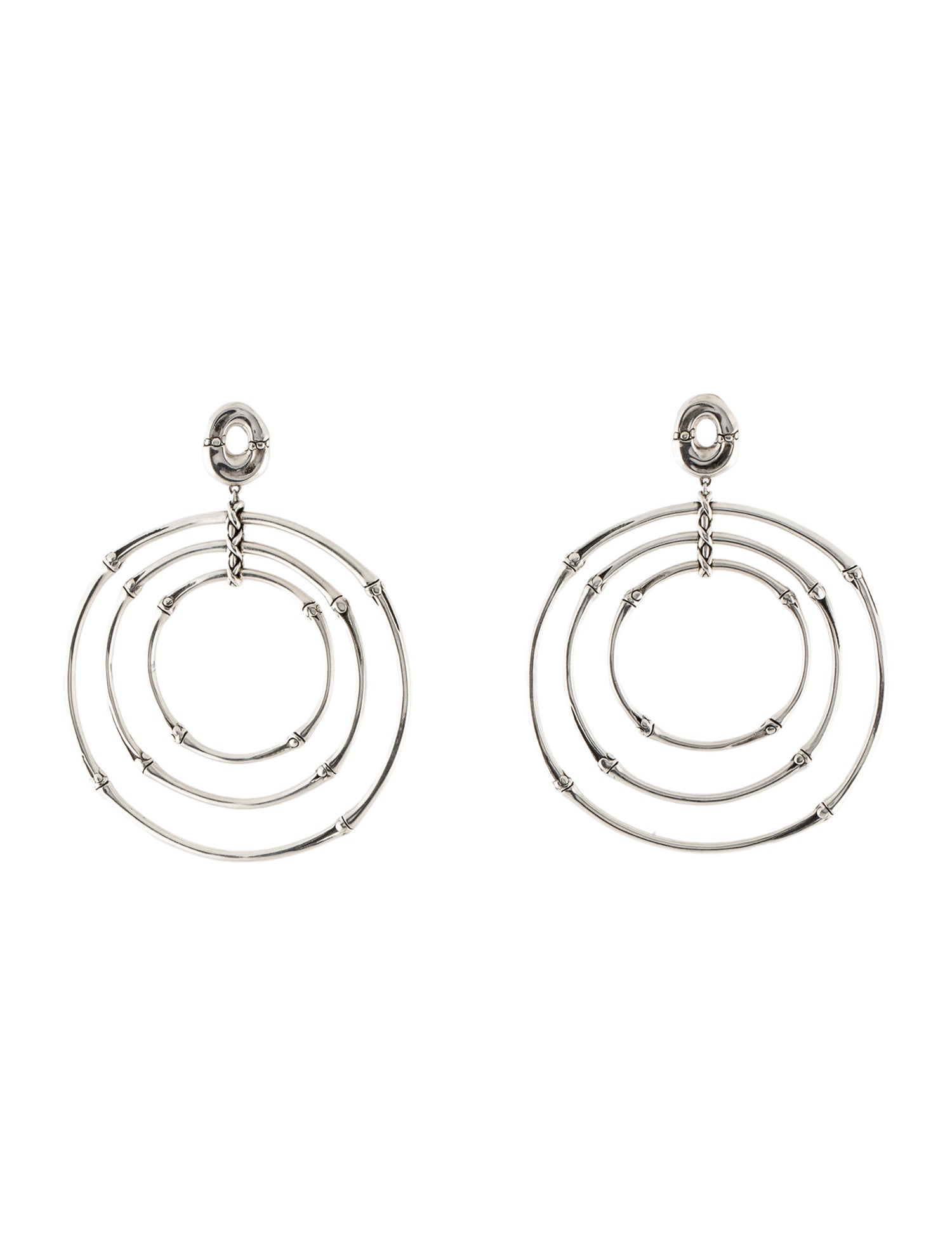 John Hardy Bamboo Drop Earrings