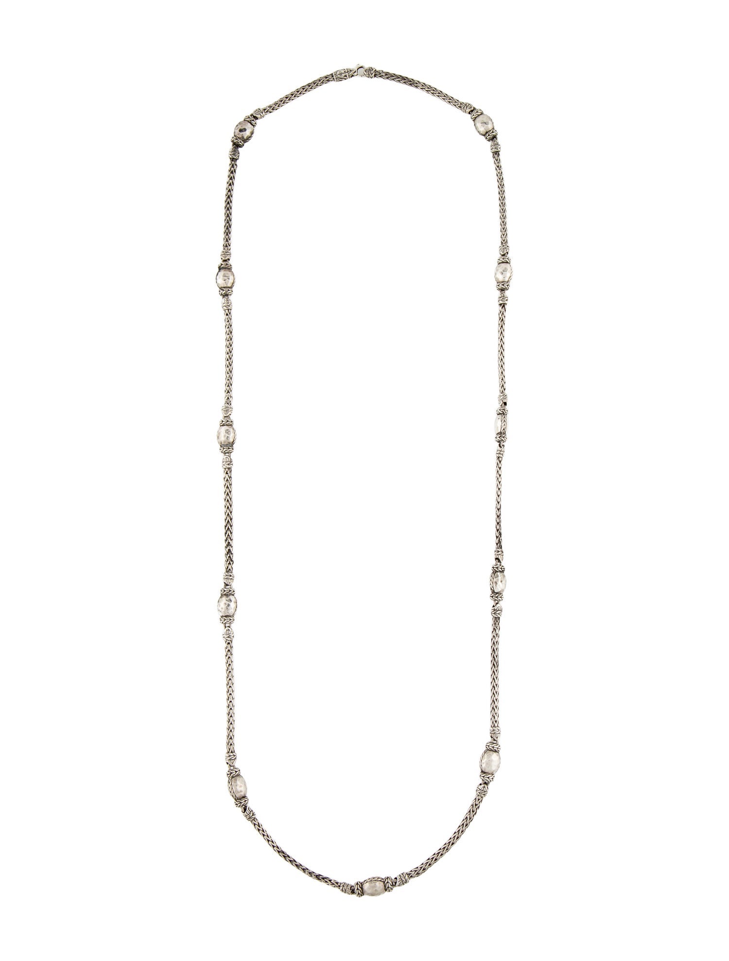 John Hardy Palu Hammered Station Necklace
