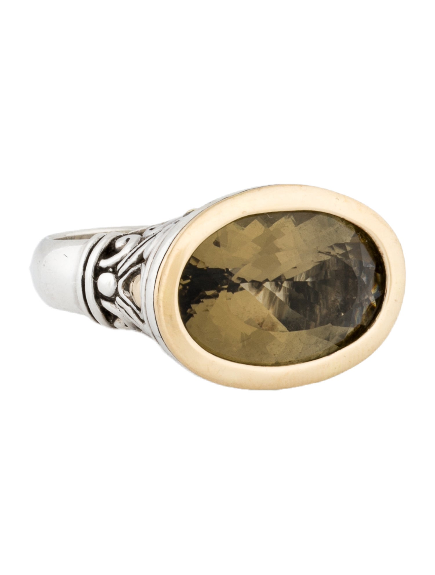 John Hardy Citrine Jaisalmer Dot Ring Cocktail Ring