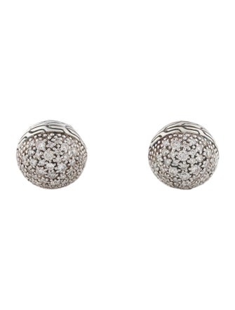 John Hardy 1.76ctw Diamond Ball Cufflinks