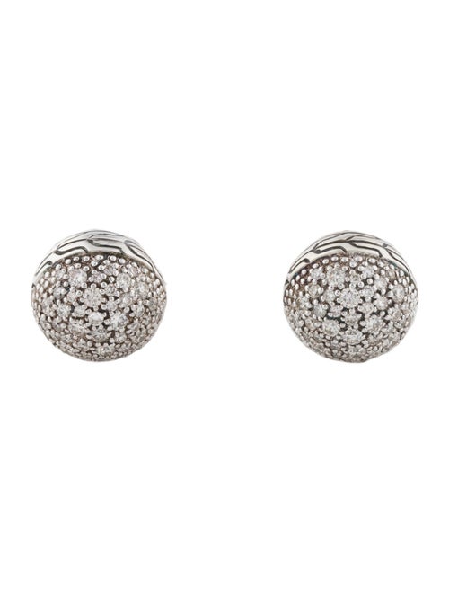 John Hardy 1.76ctw Diamond Ball Cufflinks