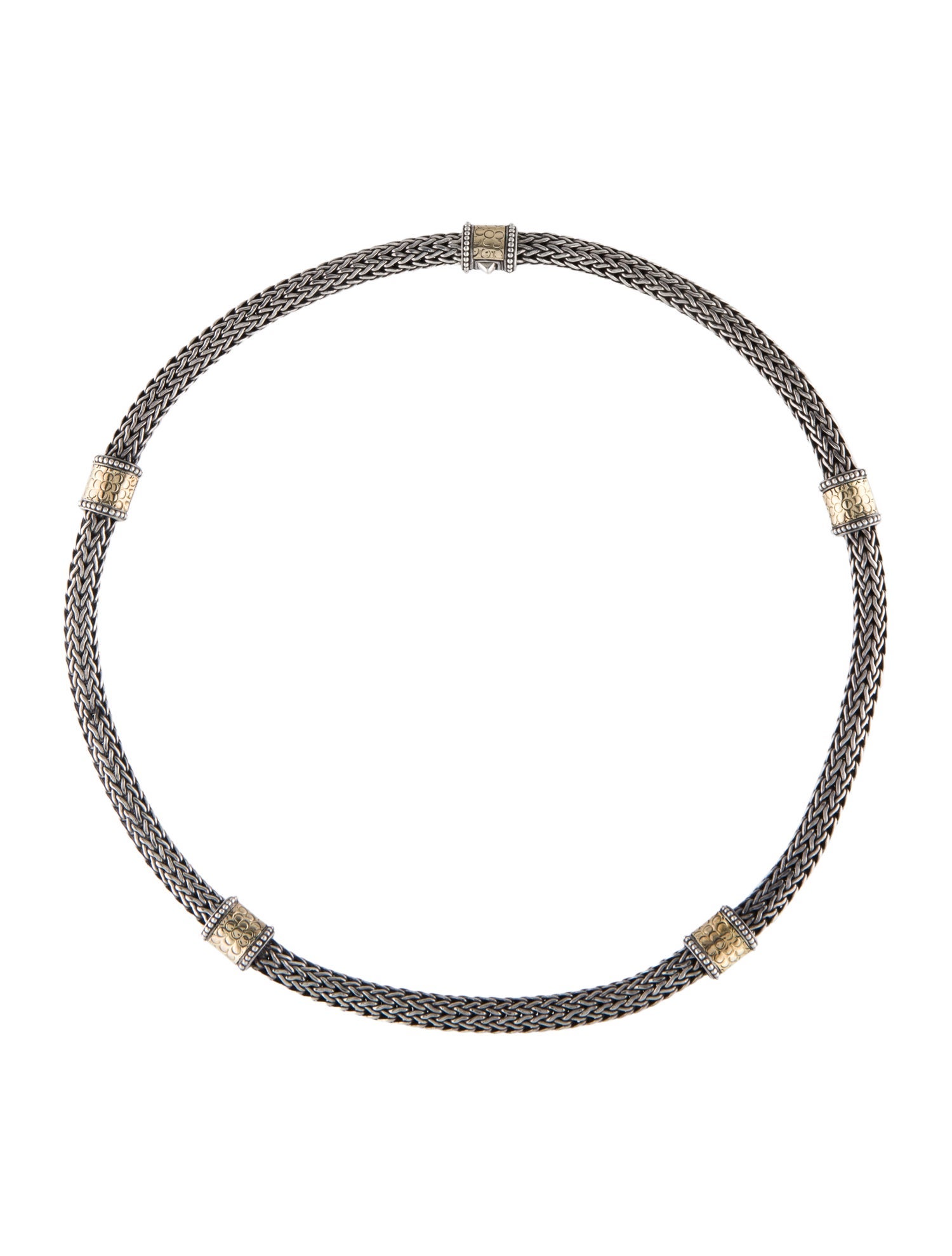 John Hardy Two-Tone Dot Station Necklace